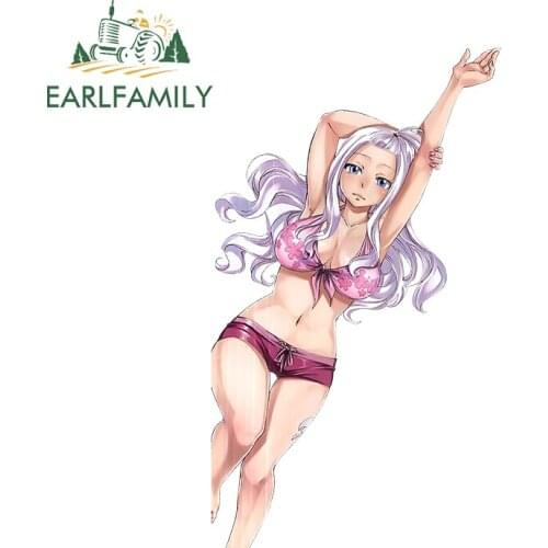 EARLFAMILY 13cm x 7.6cm for Fairy Tail Mirajane Strauss Car Stickers Fashionable Simple Decals Waterproof Trunk Laptop Decor