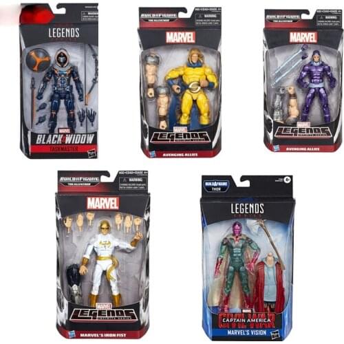 Hasbro Marvel Legends Vision Iron Fast Black Widow Taskmaster Action Figures Model Toys Cartoon Hero Toys Set Collectibles Gift