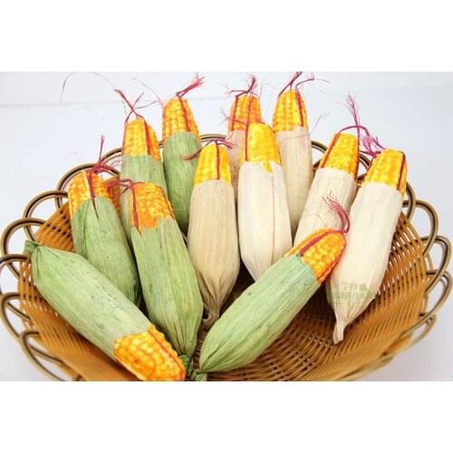 Simulation Vegetables corn artificial corn mold hotel,home decoration Teaching props 6pcs free shipping 04016014