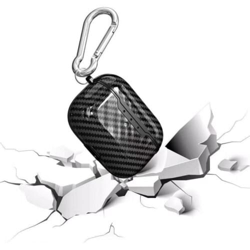 Carbon Fiber Texture Case For Apple AirPods Pro Earphone Case Headphone Ultra-thin Cover Shockproof for AirPods 3 Pro Accessorie