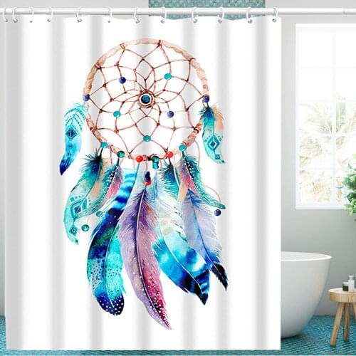 Shower Curtain Set with 12 Plastic Hooks, Resistant Washable Liner Waterproof for Bathtub Bathing