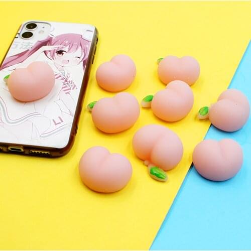 Creative Super Cute Three-dimensional Honey Peach Pinch Le Xiaoxin Asshole Dumpling Tpr Peach Decompression Vent Toy