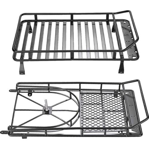 Metal Car Roof Rack Removable Luggage Carrier Rack for Axial SCX10 1/10 90046 90047 D90 RC Crawler Car Upgrade Modify Parts