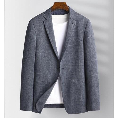 Man Two Button Male Blazer Luxury Spring Single Breasted Business Casual Mens Blazer Fashion Slim Man Blazer Plus Size 4XL