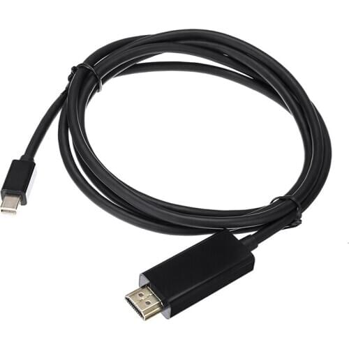 New 1.8m Mini Dp Displayport To HDMI-compatible ThunderBolt Cable Adapter For MacBook Air Pro ThinkPad P71 ThinkPad P51
