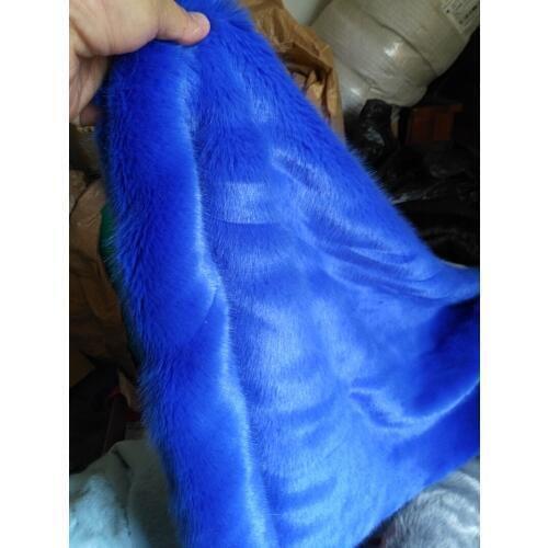 Wholesale DR15 blue color mink cloth,Cosplay clothing materials,felt cloth,faux fur fabric,1yard/lot