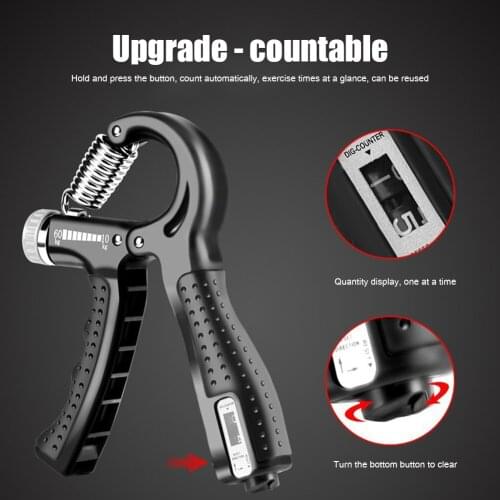 Adjustable Hand Grip Exercise Power Countable Exercise Enhancer Gripper Spring Finger Pinch Wrist Hand Gripper Fitness Tools