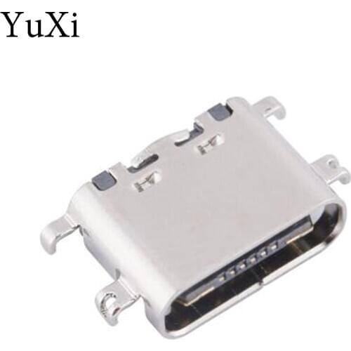 YuXi Micro USB Jack 3.1 Type-C 16pin SMD 90 degree female connector For Mobile Phone Charging port Charging Socket