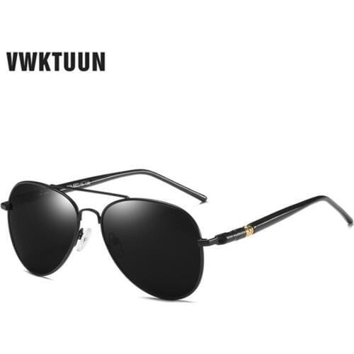 VWKTUUN Polarized Sunglasses Men Coating Male Sun Glasses Sport Driving Fishing Sunglass Oversized Mens Shades Vintage Glasses