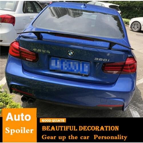 For BMW F30 320li 318li Spoiler Sport ABS Plastic Material Car Rear Wing Trunk Rear Spoiler With Led Light Fit 2013/14/15/16/18