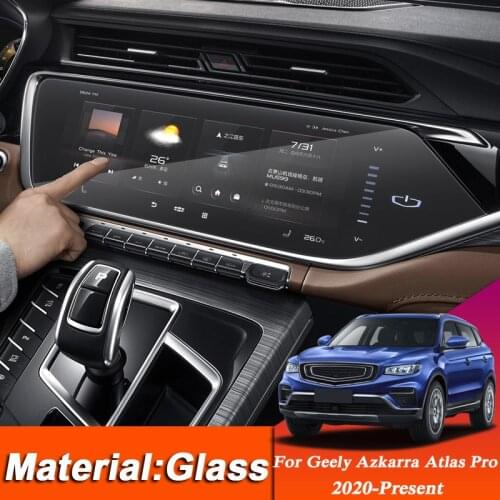 Car Styling GPS Navigation Screen Glass Protective Film Sticker For Geely Azkarra Atlas Pro 2020-Present Dashboard Display Film
