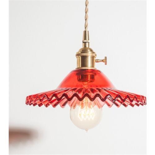 Loft Style Edison Industrial Vintage LED Pendant Light Fixtures Antique Copper Glass Single Hanging Lamp Deco Home Lighting