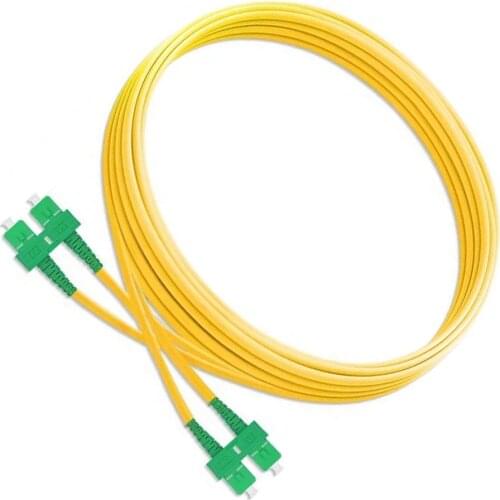 Fiber Optic Patch Cable SC/APC-SC/APC Singlemode Duplex Fiber 3.0mm PVC Fiber optic jumper Patch Cable