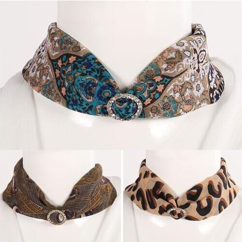 RUNMEIFA Jewelry Statement Necklace Pendant Scarf Women Bohemia Neckerchief Foulard Femme Accessories Hijab Stores