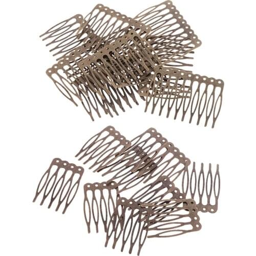 20 Pieces DIY Crafts Hair Combs 5/10 Teeth Sid Clip Hair Accessories Supplies Findings Wedding Party
