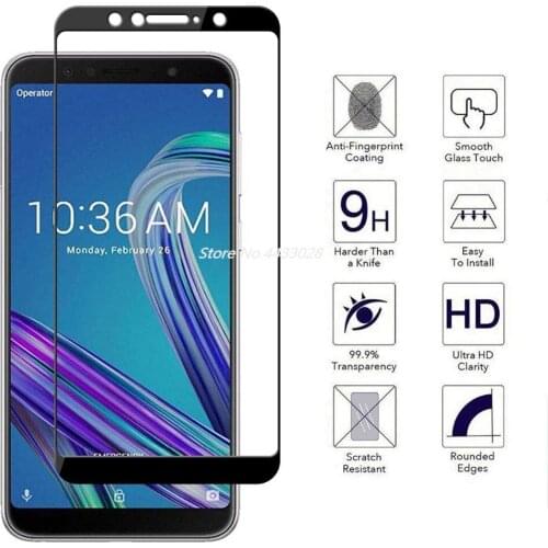 9H Full Glue Cover Tempered Glass For Asus Zenfone Max Pro M1 ZB601KL Screen Protector For ZenFone Max Pro M1 ZB602KL Film Glass