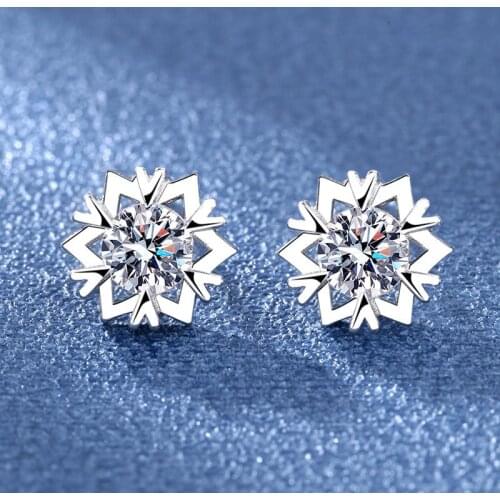 New Fashion Snow Stud Earrings for Women Girls Flake Earing Bijoux Splinter Stud Earrings For Women Wedding Jewelry Earrings