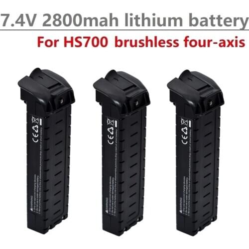 1-5Pcs 7.4V 2800mAh lithium battery for HS700 Drone four-axis aircraft RC Quadrocopter Spare Part 7.4V lipo Battery for Hs700