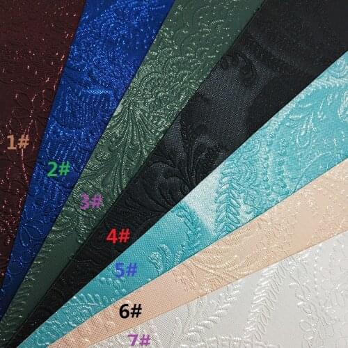 1PCS 21X29CM Synthetic Letaher, Embossed Flowers Leather For Making Bows and Other Accessories S172B