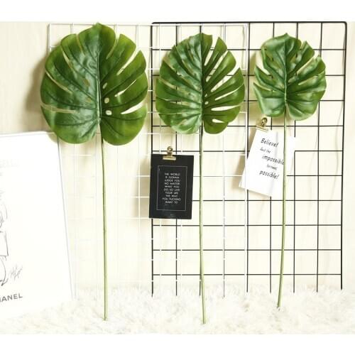 68/65/64CM Three sizes Great Autumn Decoration Artificial Plants Green Turtle Leaves Garden Home decor artificial grass plant