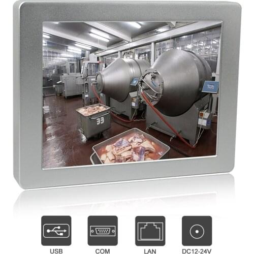 10.4" industrial pc touch screen 800x600 J1900 all in one pc Aluminum waterproof ip68/ip69k mini pc windows 10/7/8 LAN/USB/RS232