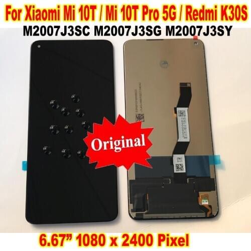 100% Original Best Redmi K30S LCD Display Touch Screen Digitizer Assembly Sensor Phone Pantalla For Xiaomi Mi10T Mi 10T Pro 5G