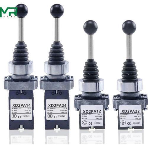 2 Position 2NO 4NO 4 Position cross rocker switch XD2PA12CR XD2PA14CR XD2PA22CR XD2PA24CR joystick controllers