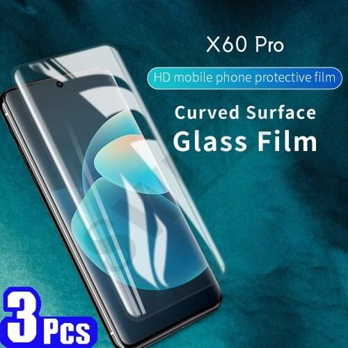 3/5Pcs 9D UV Glass screen protector for vivo X60 pro plus UV tempered glass vivo NEX 3 3S X50 iQOO 5 pro phone protective film
