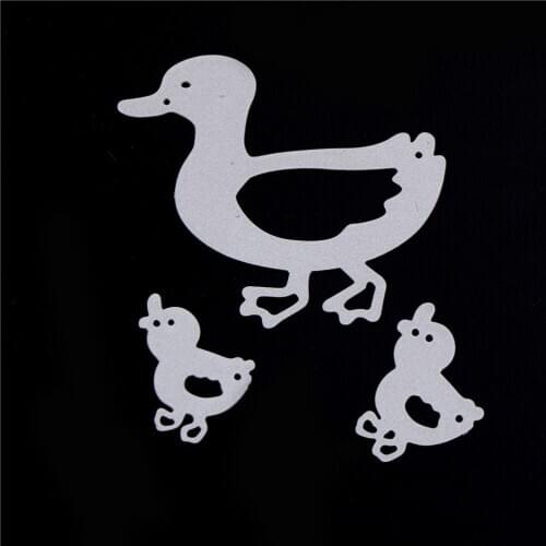 3Pcs/Lot for DIY Scrapbooking/photo album Decorative Embossing DIY Paper Cards DIY Set Love Duck Family Cutting Dies Stencils