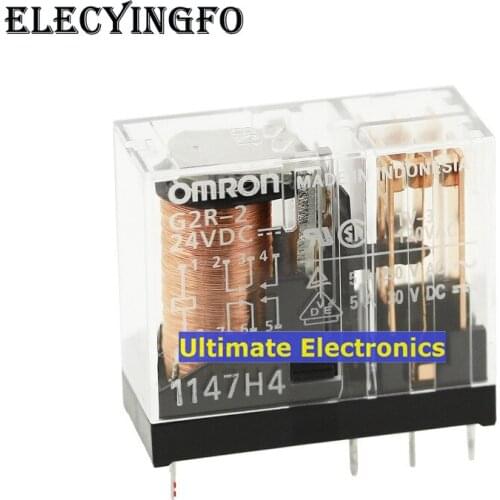4PCS G2R-2-12VDC G2R-2-24VDC DC 5V 12V 24V Relays