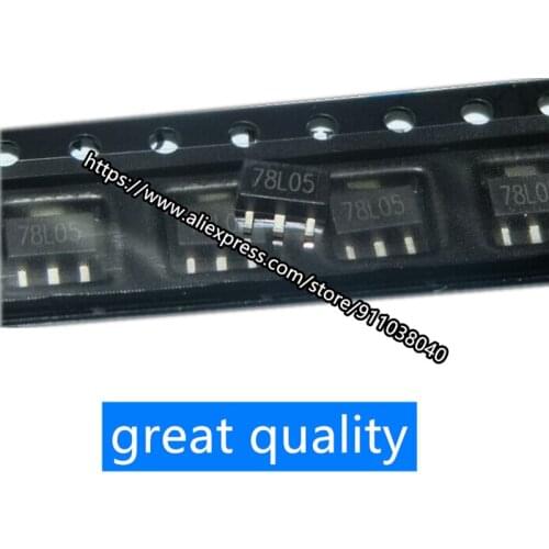 50PCS/LOT New patch 78L05 three-terminal voltage regulator circuit patch SOT-89 package 7805