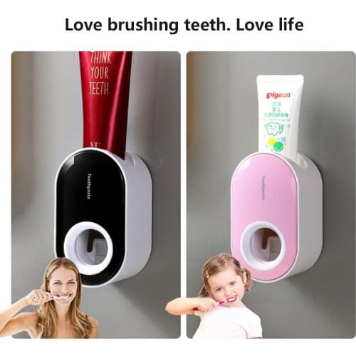 1pcs Automatic Toothpaste Dispenser Wall-mounted Dispenser For Paste Home Bath Toothpaste Holder Bathroom Accessories Set