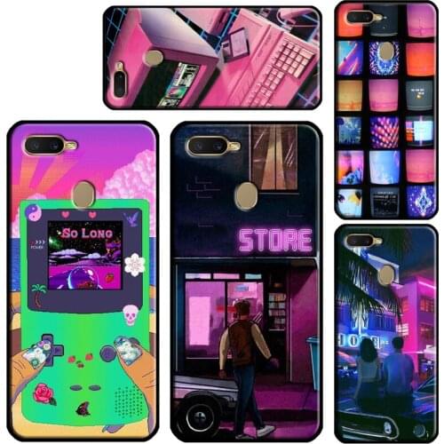 Aesthetics 80s Style Aesthetic Phone Case For OPPO A91 A15 A5 A9 A53 A31 2020 A5S A3S A1K A52 A72 F5 F7 Reno 2 Z 4 Pro