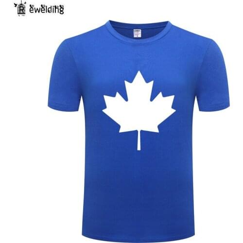 Canada or Toronto Maple Leaf Printed Men T Shirt Fashion Summer T Shirts Men Cotton Short Sleeve Tshirt Streetwear Top Tee Shirt