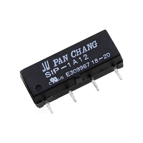 HOT NEW 12V relay SIP-1A12 SIP 1A12 SIP1A12 Reed pipe relay 12VDC DC12V 12V The micro 4PIN