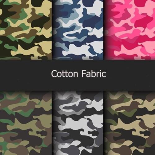 Camouflage Cotton Military Training Background Cloth Digital Printing Fabric For DIY Handmade By Half Meter