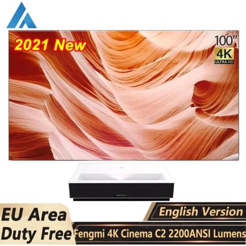 Formovie Fengmi 4K Cinema C2 Laser Projector 2200 ANSI Lumens ALPD 3.0 5G WiFi Android 9.0 100" Display Bluetooth 4.2 Laser TV