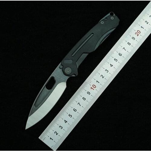 LEMIFSHE NF1 G10+ Steel Handle D2 Steel Folding Knife Outdoor Camping Survival Pocket Kitchen Knife Fruit Knife EDC Tools