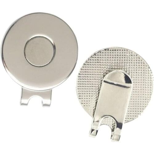 25mm Round Coin Silver Golf Bit Standard with Magnet Training Aids Accessoires 4Pcs Golf Hat Clip Magnetische Golf Mark Alloy