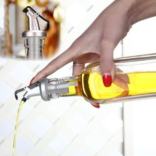 Oil Pourers Bottle Stopper ABS Lock Plug Seal Leak-proof Food Grade Plastic Nozzle Sprayer Liquor Dispenser Wine Pourers Tools