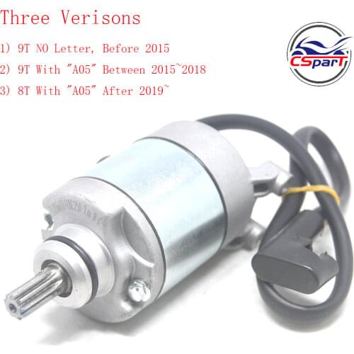 NC250 Starter Motor 8T 9T 250CC ZongShen ZS177MM xmotos apollo KAYO T6 BSE 250 4 valve dirt pit bike
