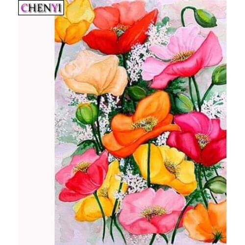 Diamond Embroidery Kit Classical Art Flowers Diamond Painting Cross Stitch Diy Mosaic Paint By Number Rhinestones Wall Decor