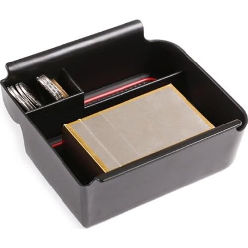 Armrest Storage Organizer High Hardness Anti-rust ABS Car Armrest Box Central Secondary Storage Container for Volkswagen Golf 8