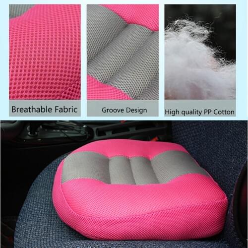 Car Seat Booster Cushion Heightening Height Boost Mat Breathable Driver Expand Field Of View Seat Pad Car Accessories