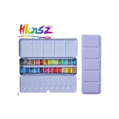 Superior Artist 12/24/36/48Colors Solid Watercolor Paints Professional Water Color for Drawing Aquarell Art Supplies