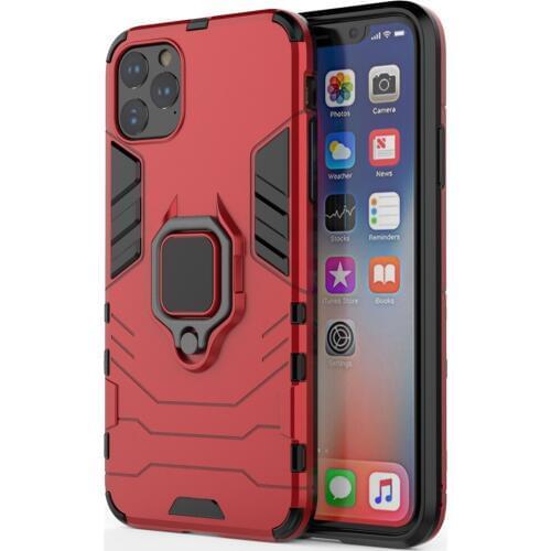 For Apple iPhone 11 Pro Max Anti Shock Dual Layer Hybrid Magnet Ring Case on For iPhone XI Pro Max Heavy Duty Protection Cover