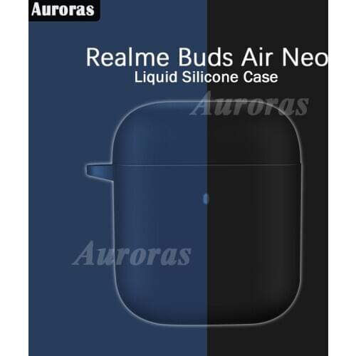 Auroras For Realme Buds Air Neo Case Liquid Silicone Shockproof Headphone Accessories Case For Realme Buds Air Neo Cover