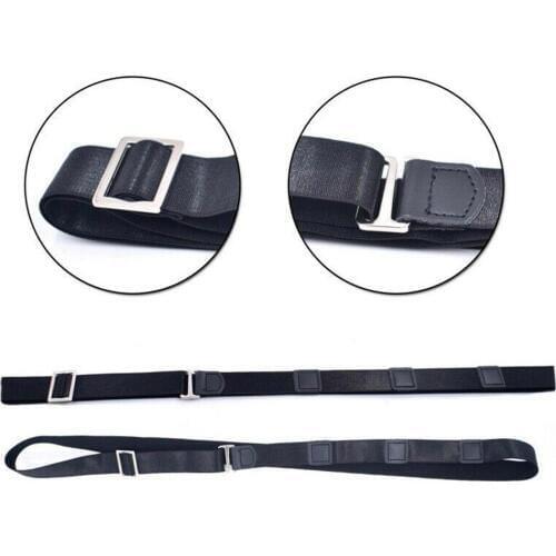 Adjustable Men Women Shirt Stay Anti-wrinkle Elastic Webbing Fixing Belt Strap ceinture femme