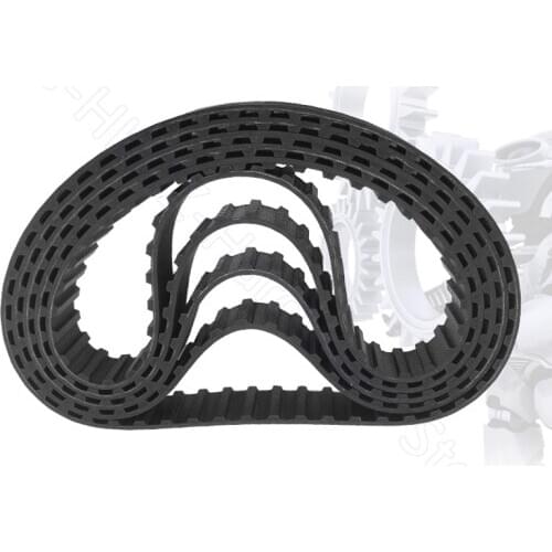 XL Timing Belt Pitch 5.08mm Width 10mm Closed Rubber Drive Belts 34 35 36 37 38 39 40 41 42 43 44 Teeth 1/2/3/5pcs