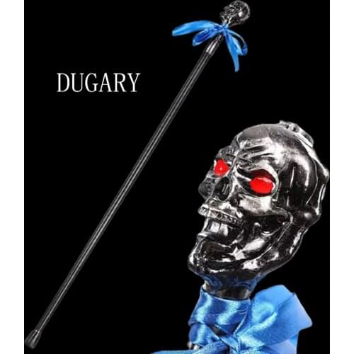 DUGARY Luxury Fashion Walking Stick Man Cane Women Party Walking Skull head High quality brand metal cosplay Detachable